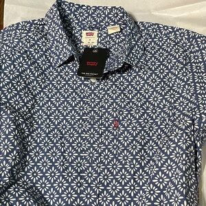 Levi's Navy Floral Casual Shirt